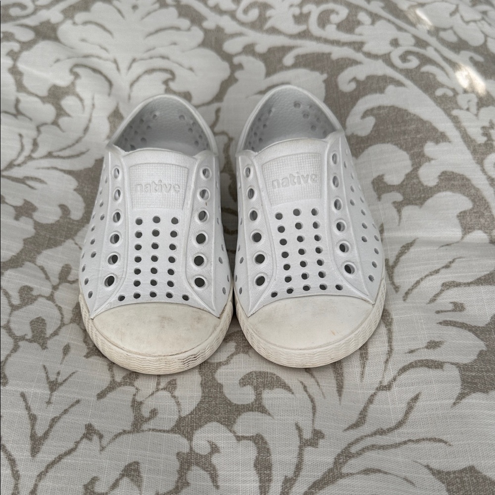 Native Kids Sneakers - Classic White